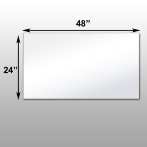 Mirrorlite® PFS Optical Grade Glassless Mirror 24" x 48" x 1.25"