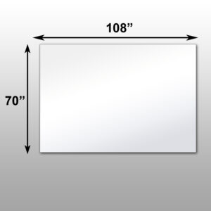 Mirrorlite® PFS Optical Grade Glassless Mirror 70" x 108" x 2.5"