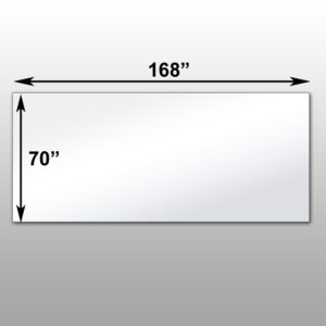 Mirrorlite® PFS Optical Grade Glassless Mirror 70" x 168" x 2.5"
