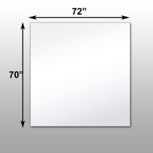 Mirrorlite® PFS Optical Grade Glassless Mirror 70" x 72" x 2.5"