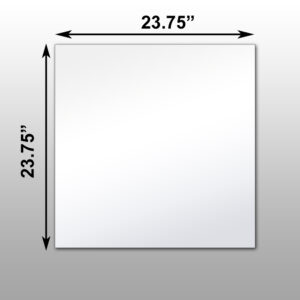 Mirrorlite® Drop Ceiling Glassless Mirror Panel 23.75" x 23.75" x .75"