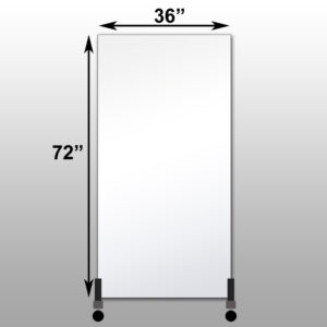 Mirrorlite® Vertical Free Standing Glassless Mirror 36" x 72" x 1.25"