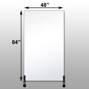Mirrorlite® Vertical Free Standing Glassless Mirror 48" x 84" x 1.25"