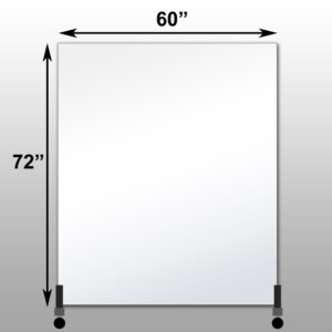 Mirrorlite® Vertical Free Standing Glassless Mirror 60" x 72" x 1.25"