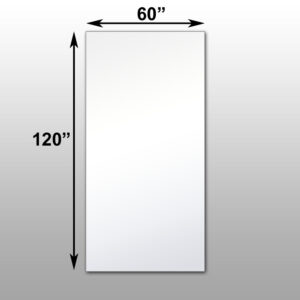 Mirrorlite® Surface Mounted Glassless Mirror 60" x 120" x 1.25"