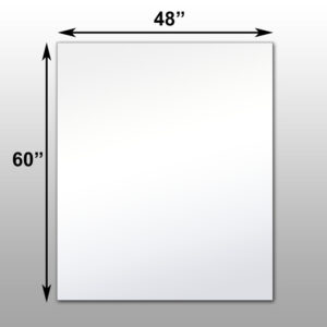 Mirrorlite® Surface Mounted Glassless Mirror 48" x 60" x 1.25"