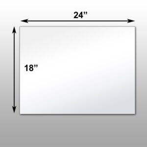 Mirrorlite® PFS Optical Grade Glassless Mirror 18" x 24" x 1.25"