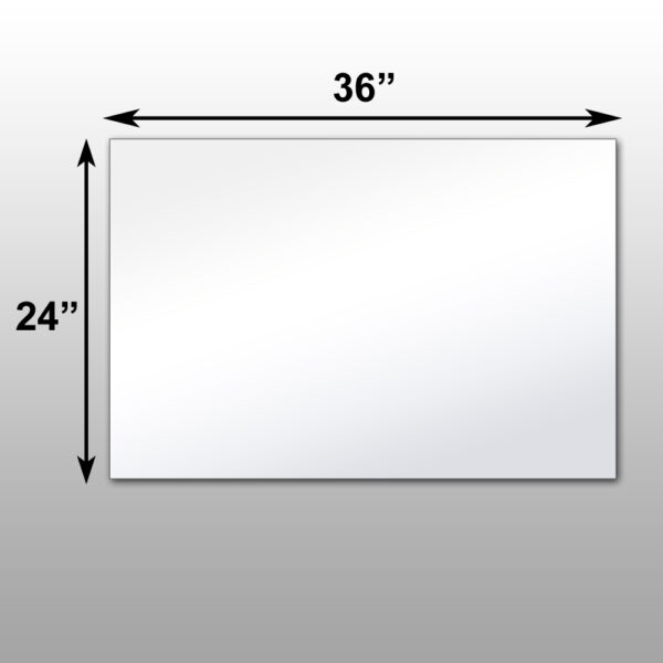 Mirrorlite® PFS Optical Grade Glassless Mirror 24" x 36" x 1.25"