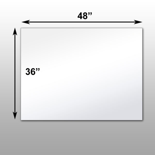 Mirrorlite® PFS Optical Grade Glassless Mirror 36" x 48" x 1 7/16"