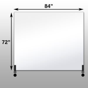 Mirrorlite® Horizontal Free Standing Glassless Mirror 72" x 84" x 1.25"