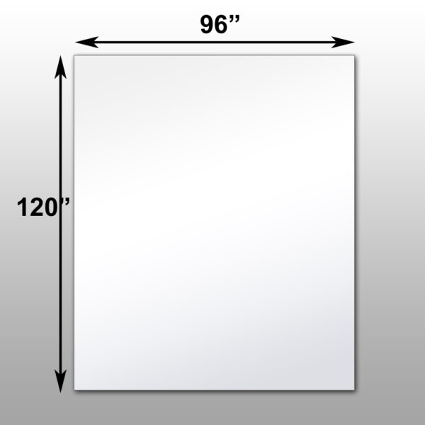 Mirrorlite® Surface Mounted Glassless MEGA Mirror 96" x 120" x 1 7/16"