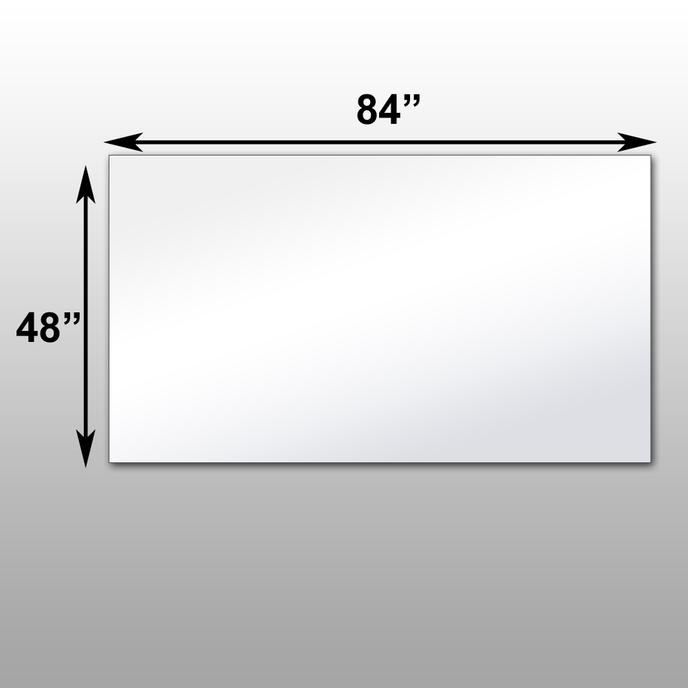 Mirrorlite® PFS Optical Grade Glassless Mirror 48" x 84" x 1 7/16
