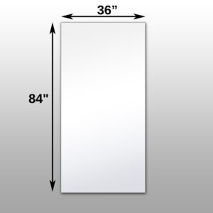 Mirrorlite® Surface Mounted Glassless Mirror 36" x 84" x 1.25"