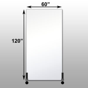 Mirrorlite® Vertical Free Standing Glassless Mirror 60" x 120" x 1.25"