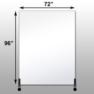 Mirrorlite® Vertical Free Standing Glassless Mirror 72" x 96" x 1.25"