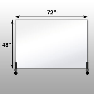 Mirrorlite® Horizontal Free Standing Glassless Mirror 48" x 72" x 1.25"