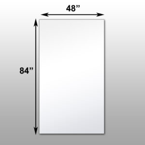 Mirrorlite® Surface Mounted Glassless Mirror 48" x 84" x 1.25"