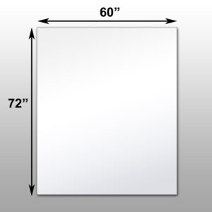 Mirrorlite® Surface Mounted Glassless Mirror 60" x 72" x 1.25"