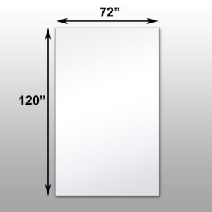 Mirrorlite® Surface Mounted Glassless Mirror 72" x 120" x 1.25"