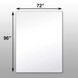 Mirrorlite® Surface Mounted Glassless Mirror 72" x 96" x 1.25"