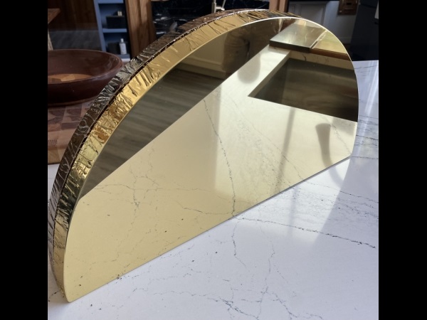 Gold Arch Glassless Mirror