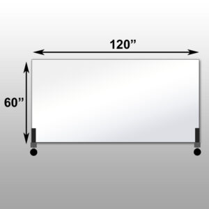 Mirrorlite® Horizontal Free Standing Glassless Mirror 60" x 120" x 1.25"