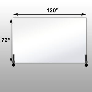 Mirrorlite® Horizontal Free Standing Glassless Mirror 72" x 120" x 1.25"