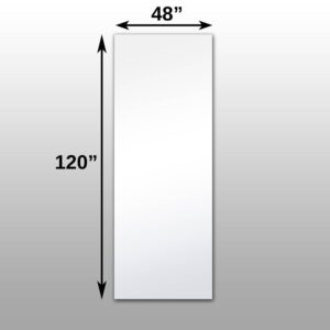 Mirrorlite® Surface Mounted Glassless Mirror 48" x 120" x 1.25"
