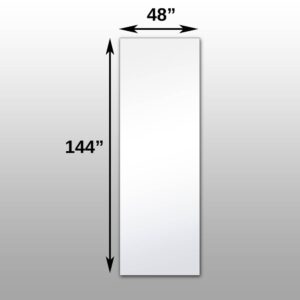 Mirrorlite® Surface Mounted Glassless Mirror 48" x 144" x 1.25"
