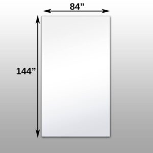 Mirrorlite® Surface Mounted Glassless MEGA Mirror 84" x 144" x 1 7/16"