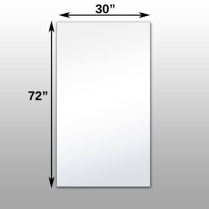 irrorlite® Surface Mounted Glassless Mirror 30" x 72" x 1.25"