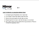 How To Repair A Glassless Mirror Tear