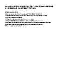 Glassless Mirror Projection Grade Cleaning Instructions