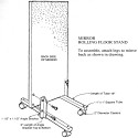 Rolling Glassless Mirror Stand Assembly Instructions